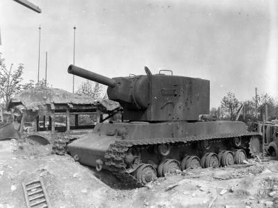 KV2 tank in Essen Germany 1945