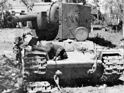KV2 destroyed tank