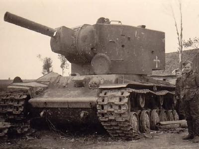 KV2 heavy tank captured by the Germans