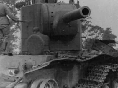 Russian KV-2 tank, Dubno area 1941