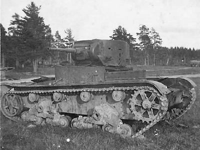 T 26 abandoned soviet tank