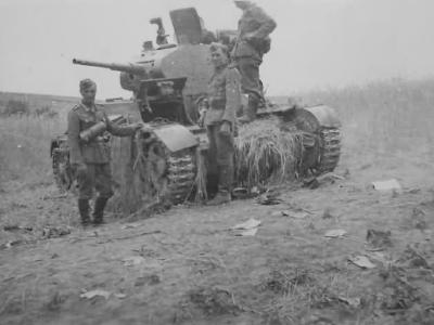 Captured T-26 tank 40