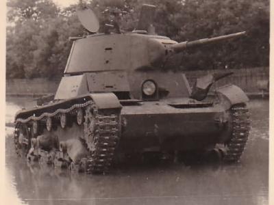 T-26 tank model 1939 abandoned by the Red Army in the summer