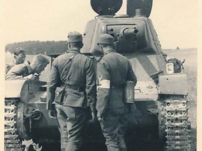 T-26 tank model 1939 – abandoned during the Operation Barbarossa