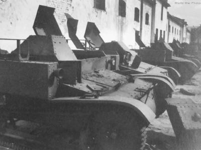 Abandoned T-27 tankettes 1941