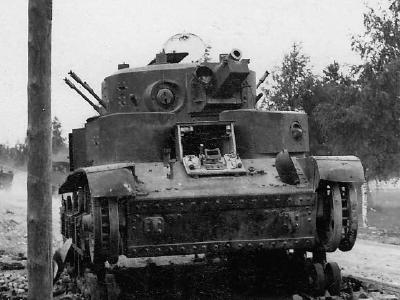 Destroyed early T-28 7