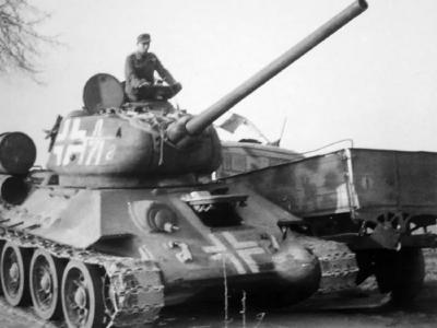 German T-34-85 ex 25th Guards Tank Brigade
