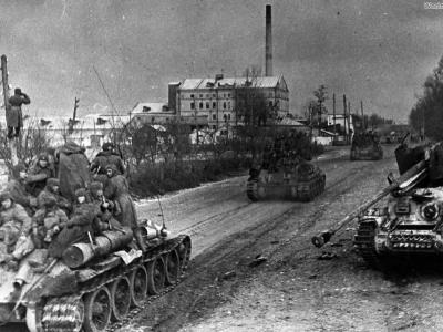 T-34-85 and Marder III Berdyczow February 1944