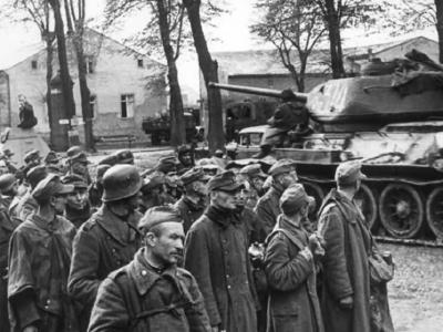 T-34-85 and POW Germany 1945