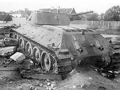 T-34 model 1941 tank destroyed 53