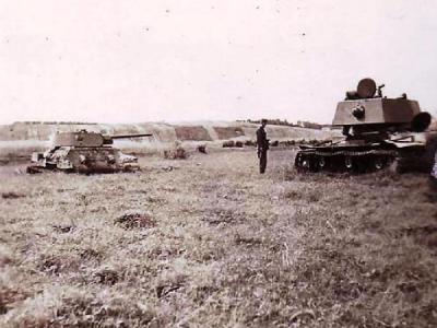T-34 and KV-1 tanks 96