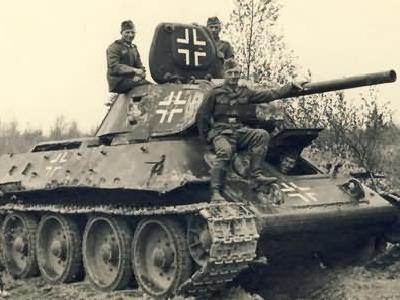 T-34/76 tank in german Wehrmacht service 86