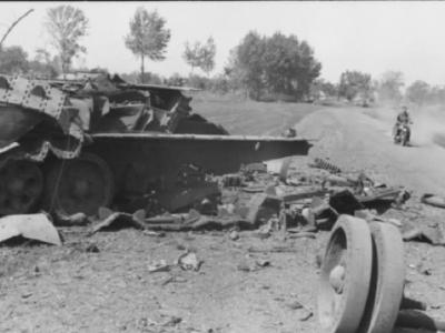 knocked out T-34