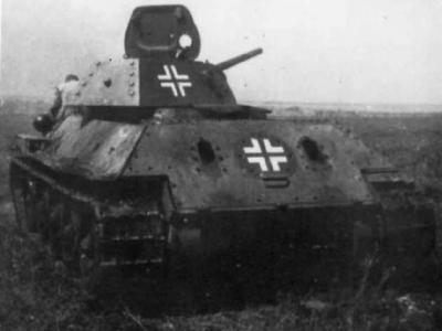 Rear of the German T-34/76