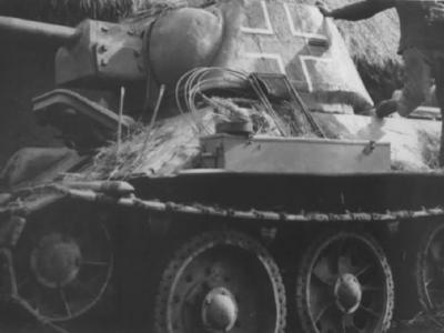 Early German T-34 tank hex 148