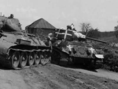Captured T-34 (model 1940) tanks 1941