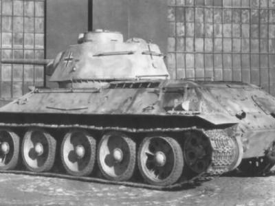 T-34 76 model 1943 tank in German Wehrmacht Service