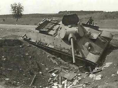T-34 tank model 1941 in Wolkowysk July 1941