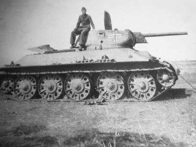 Captured T-34 tank model 1941