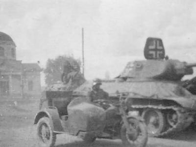 Soviet T-34/76 tank in German Service