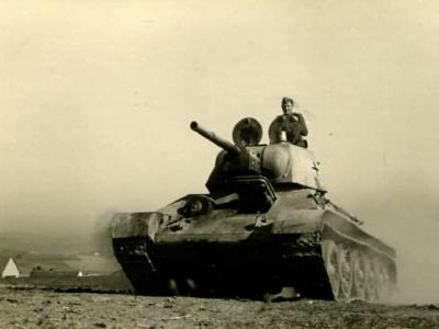 T-34 tank „Mickey Mouse” in german service