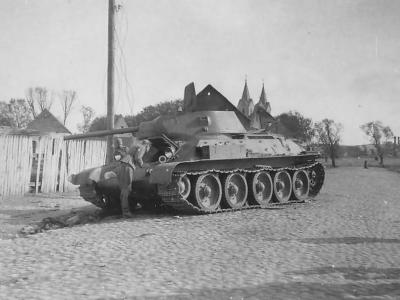 Medium tank T-34/76 abandoned by the Red Army