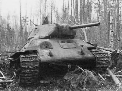 abandoned soviet tank T-34