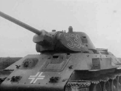 German T-34 76 number 531