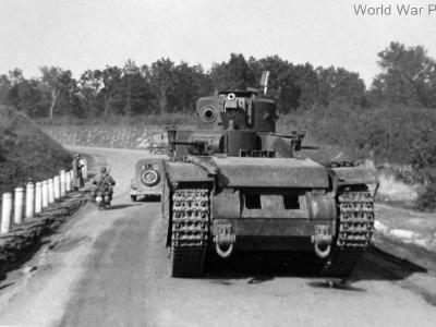 Abandoned T-35 near Lvov