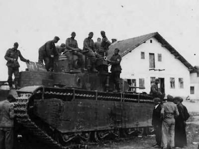Heavy tank T-35 of the 67th Tank Regiment, 34th Tank Division Red Army