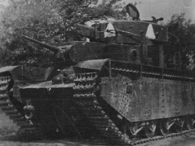 Abandoned T-35 of the 67th Tank Regiment
