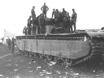 T-35 tank of the 67th Tank Regiment Ukraine 1941