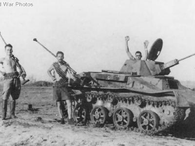 Captured by the Italian troops T-60