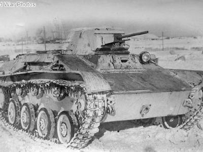 Light tank T-60 winter