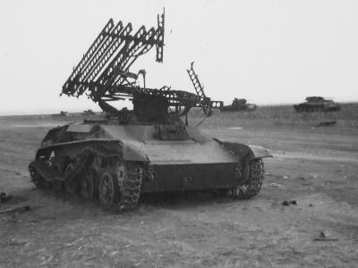 Soviet multiple rocket launcher BM-8-24 Katyusha